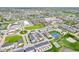 Panoramic aerial view showcasing a well-planned community with modern residences and neighborhood amenities at 2578 Filson St, Carmel, IN 46032