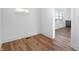 Bedroom featuring hardwood floors and natural light from a window at 2578 Filson St, Carmel, IN 46032
