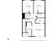 Upstairs floor plan shows a laundry room, three bedrooms and two baths at 2578 Filson St, Carmel, IN 46032