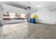 Spacious garage with an open door and view of the neighborhood at 2578 Filson St, Carmel, IN 46032