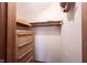 Organized closet with built in shelves and drawers at 2909 Huntsville Rd, Pendleton, IN 46064