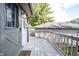 Outdoor deck with a welcome mat at the entrance at 2909 Huntsville Rd, Pendleton, IN 46064