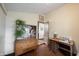 Cozy office space featuring a desk, hutch and vintage sewing table at 2909 Huntsville Rd, Pendleton, IN 46064