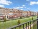 Townhome exterior view of landscaping and community at 317 Alden Way, Carmel, IN 46032