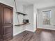 Unique office area with hanging live edge desk at 317 Alden Way, Carmel, IN 46032