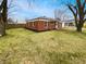 Well-manicured lawn and a red brick house with a lawn at 3662 Lombardy Pl, Indianapolis, IN 46226