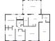 Detailed floor plan with labeled rooms showcasing the layout of the home, including bedrooms, kitchen, and living areas at 3662 Lombardy Pl, Indianapolis, IN 46226