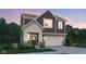 Charming two-story home boasts modern design with neutral colors, inviting entry, and attached two-car garage at 3740 Sunset Ridge Dr, Franklin, IN 46131