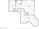 Basement floorplan including flex room, living room, bar area, utility room and unfinished areas at 3892 Pelham Rd, Carmel, IN 46074
