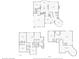 Comprehensive floor plan of a multi-story home, including the basement, first, and second floors at 3892 Pelham Rd, Carmel, IN 46074