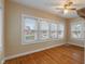 Bedroom with hardwood floors and natural light at 3901 S Meridian St, Indianapolis, IN 46217