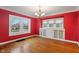 Dining room with hardwood floors and natural light at 3901 S Meridian St, Indianapolis, IN 46217