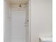 Bathroom shower stall with neutral wall and fixtures at 3901 S Meridian St, Indianapolis, IN 46217