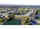 Aerial view showing the property, the neighborhood, and nearby Five Points Road at 4801 Copper Grove Dr, Indianapolis, IN 46237