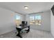 Well-lit office area with large windows, a modern desk, and neutral decor at 5387 Citadel Dr, Noblesville, IN 46062