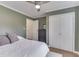 Charming bedroom with neutral colors, hardwood floors, and ample closet space at 631 E 86Th St, Indianapolis, IN 46240