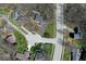 Aerial view of a neighborhood showing the layout of the streets and homes at 788 S Harbour Dr, Noblesville, IN 46062
