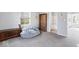 Cozy bedroom featuring carpeted floors, a chest, and a comfortable beanbag chair at 788 S Harbour Dr, Noblesville, IN 46062