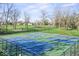 Tennis courts surrounded by trees and greenery, perfect for recreational activities at 788 S Harbour Dr, Noblesville, IN 46062
