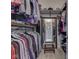 Walk-in closet with clothing racks, shelving, and a full length mirror at 834 Bristle Lake Dr, Brownsburg, IN 46112
