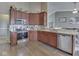 Beautiful kitchen with stainless steel appliances and ample cabinet space at 834 Bristle Lake Dr, Brownsburg, IN 46112