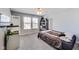 Cozy bedroom with a window, closet, and colorful decor at 8610 Fawn Way, McCordsville, IN 46055