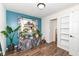 Well-lit bedroom with stylish accents and a large window at 8829 Depot Dr, Indianapolis, IN 46217
