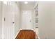 Welcoming entryway boasting hardwood floors and a freshly painted neutral wall color at 9856 Commonwealth Dr, Fishers, IN 46038