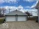 Two-car detached garage with gravel driveway at 11522 N 450 W, Alexandria, IN 46001