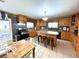 Eat-in kitchen with an island, tile floors and stainless steel appliances at 11522 N 450 W, Alexandria, IN 46001