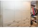 Walk-in closet with custom built-ins and storage solutions at 1471 S Frog Pond Ct, Greenfield, IN 46140