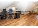 Bright office space with a large desk, filing cabinets, and ample storage at 1471 S Frog Pond Ct, Greenfield, IN 46140