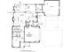 Detailed floor plan of the home's first floor, including kitchen, living spaces, and garage at 20598 Chatham Creek Dr, Westfield, IN 46074