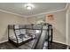 This bedroom has bunk beds with a slide for children to play and have fun at 2180 Olympia Dr, Franklin, IN 46131