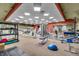 Well-equipped fitness center with weights, machines, and mats for a complete workout experience at 350 N Meridian St # 610, Indianapolis, IN 46204