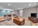 Open living space featuring hardwood floors, a dining area, and comfortable seating at 350 N Meridian St # 610, Indianapolis, IN 46204