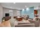 Spacious living room with hardwood floors, recessed lighting and a cozy seating arrangement at 350 N Meridian St # 610, Indianapolis, IN 46204