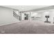 Large finished basement with carpeting, recessed lighting, entertainment area, workout area, and basement bar at 4763 Denton Dr, Zionsville, IN 46077