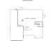 Schematic of basement shows the unfinished area at 5658 Pecan Ct, Noblesville, IN 46062