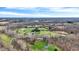 Aerial view showing the surrounding countryside with several ponds in the area at 7023 Mustang Ct, Martinsville, IN 46151