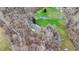 Aerial view showing the house is in a secluded, wooded area at 7023 Mustang Ct, Martinsville, IN 46151