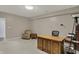 Basement with carpeted floors, office area, and lighting is ideal for creating functional workspace at 7023 Mustang Ct, Martinsville, IN 46151