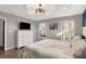 Comfortable bedroom with natural light, a dresser, and a patterned comforter, creating a cozy and inviting space at 7023 Mustang Ct, Martinsville, IN 46151