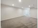 Unfinished basement space with carpet at 733 Keepsake Run, Greenwood, IN 46143