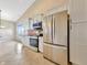 Bright kitchen featuring stainless steel appliances, white cabinets, and great natural light at 943 Foxglove St, Lebanon, IN 46052