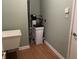 Basement area features modern water filter system and fresh paint at 10072 Graceful Landing Dr, Indianapolis, IN 46234