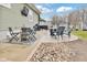 Spacious patio with ample seating, multiple grills, and beautiful stone accents at 118 W Fordice St, Lebanon, IN 46052