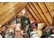 Storage attic with high pitch roof great for storing seasonal decorations and holiday decorations at 16129 Brookhollow Dr, Westfield, IN 46062