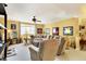 Finished basement featuring neutral color palette, plush furniture, and fan lighting at 16129 Brookhollow Dr, Westfield, IN 46062