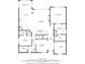 Detailed second-floor plan featuring a kitchen, living room, bedrooms, and bathrooms at 16129 Brookhollow Dr, Westfield, IN 46062